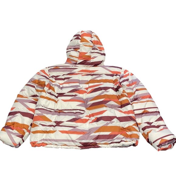 NWT Prana Women's Sz XL Hellebore Jacket Rose Hips Down Puffer Coat Hooded Geo - Picture 9 of 12